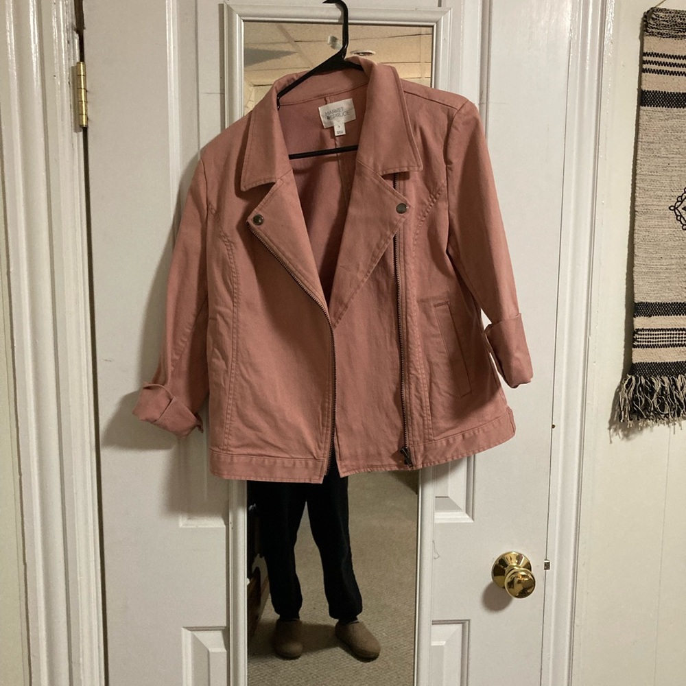 Market & Spruce Dusty Rose Jean Jacket